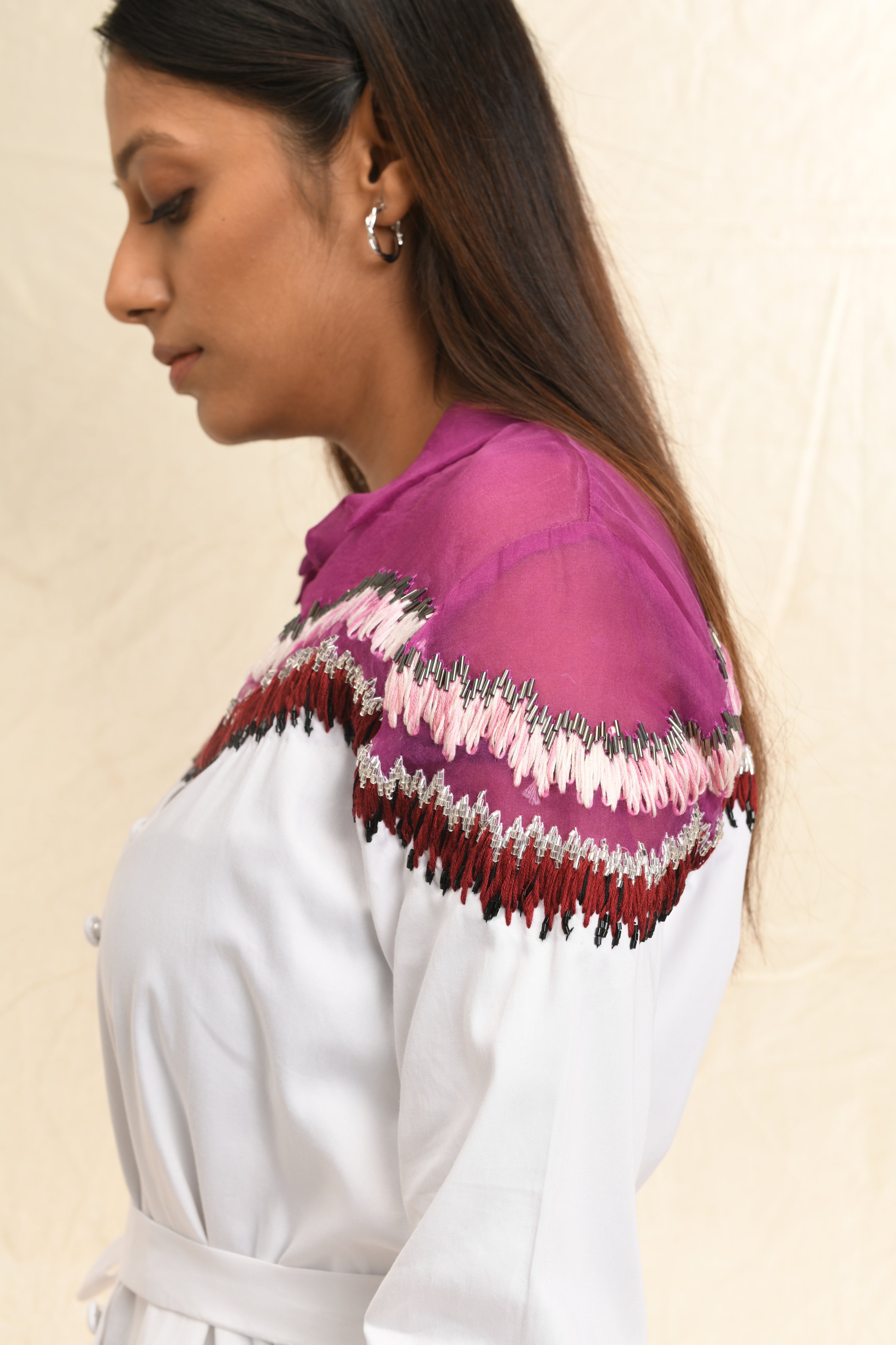ASTORIA EMBROIDERED SHIRT DRESS